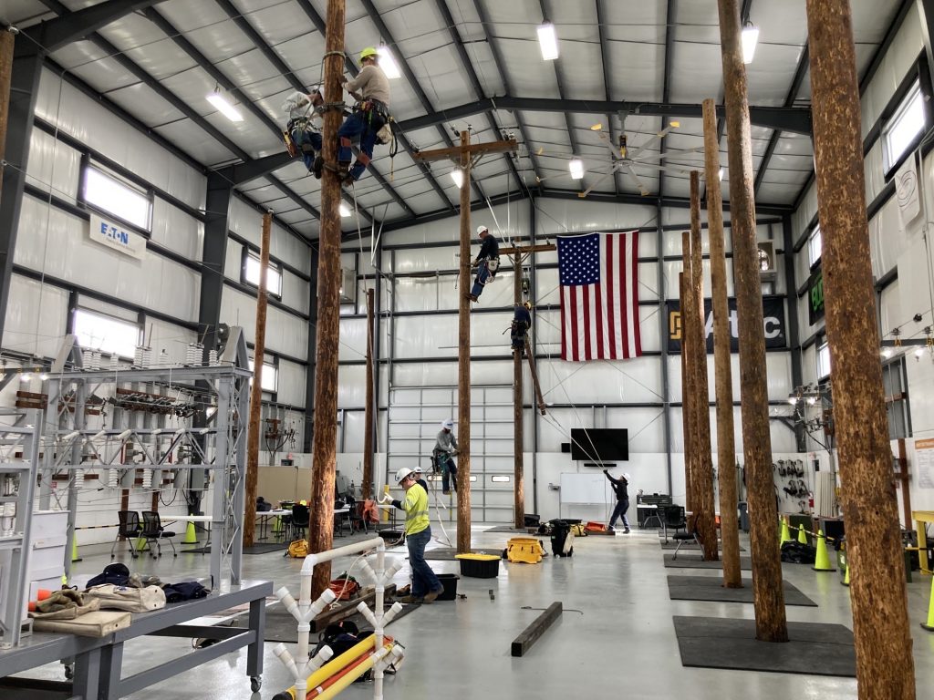 A shot of the inside of COLT's indoor training facility
